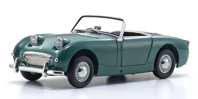 Kyosho - 1/18 Scale Austin Healey Sprite, Leaf Green Die Cast Car 1