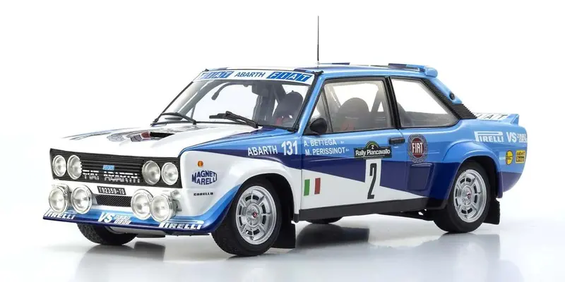 Kyosho - 1/18 Scale Fiat 131 Abarth 1981 Pian Cavallo #2 Model Diecast Car 1