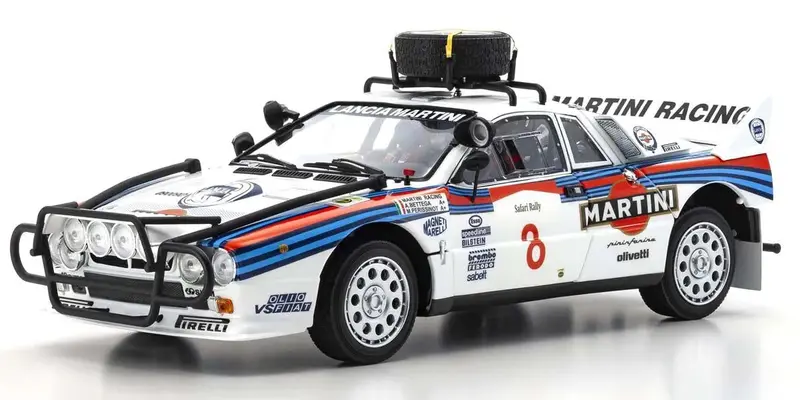 Kyosho - 1/18 Scale Lancia Rally 037 1985 Safari #8 Die Cast Car 1