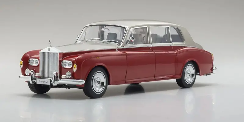 Kyosho - 1/18 Scale Rolls Royce Phantom Vi Red/Light Beige Model Diecast Car 1