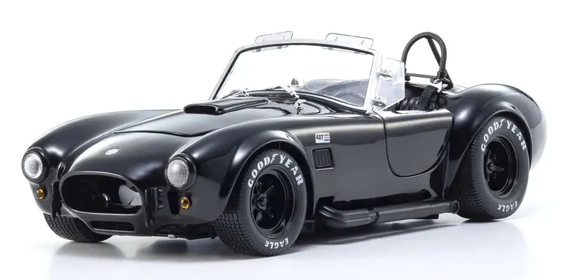 Kyosho - 1/18 Scale Shelby Cobra 427 S/C Black Model Diecast Car 1