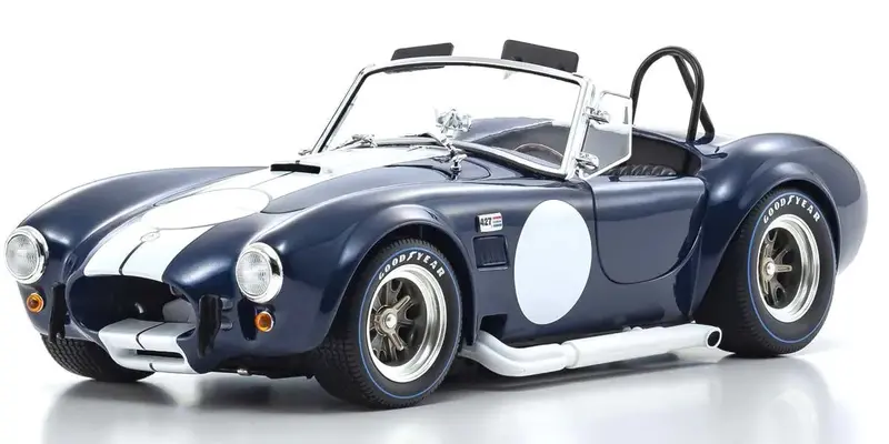 Kyosho - 1/18 Scale Shelby Cobra 427 S/C Dark Blue Model Diecast Car 1