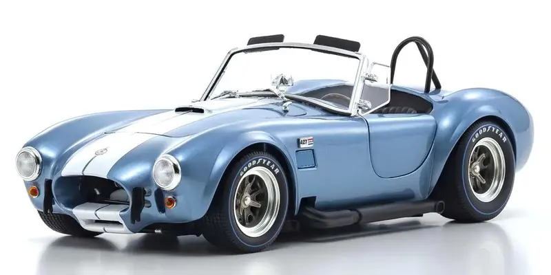 Kyosho - 1/18 Scale Shelby Cobra 427 S/C Sapphire Blue Model Diecast Car 1