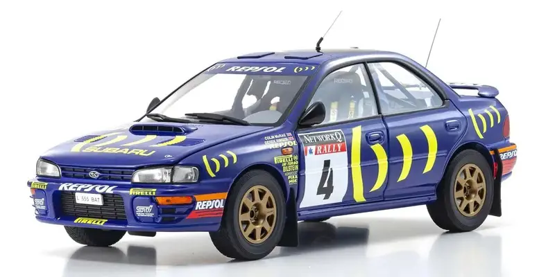 Kyosho - 1/18 Scale Subaru Impreza 1994 Rac #4 Model Diecast Car 1