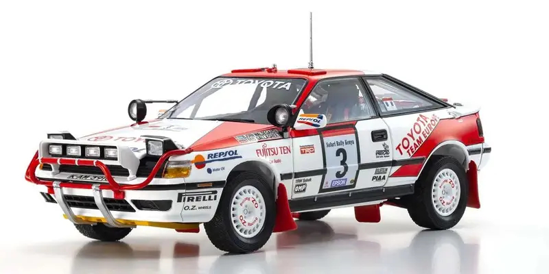 Kyosho - 1/18 Scale Toyota Celica Gt-Four St165 1990 Safari #3 Model Diecast Car 1