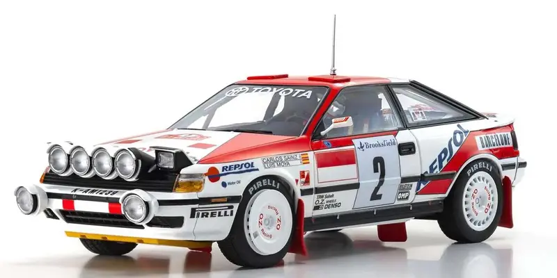 Kyosho - 1/18 Scale Toyota Celica Gt-Four St165 1991 Monte Carlo #2 Model Diecast Car 1