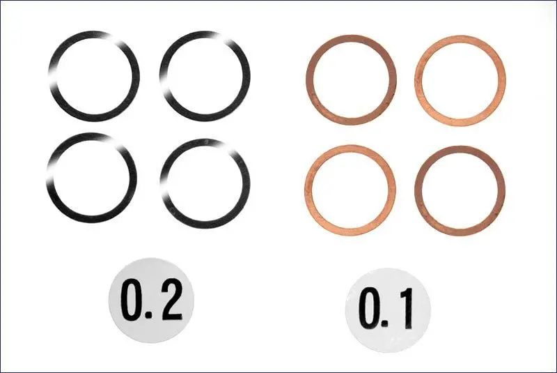 Kyosho - 12X15mm Shim Set(0.1/0.2/4Pc) 1