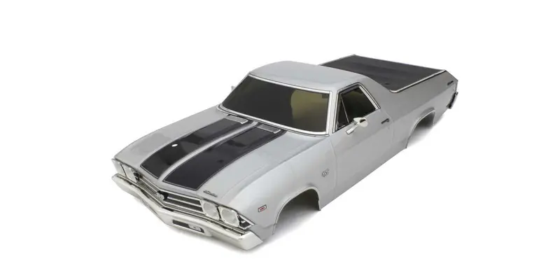 Kyosho - 1969 Chevy El Camino Ss 396 Cortez Silver Decoration Body Set 1