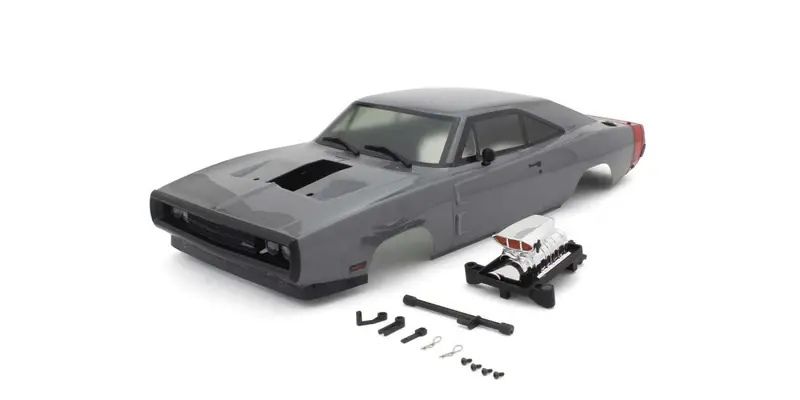 Kyosho - 1970 Dodge Charger Supercharged Ve Gray Decoration Body Set 1