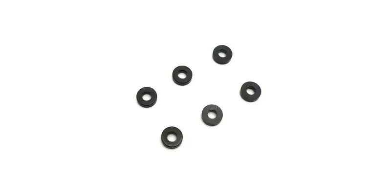 Kyosho - Aluminum Collar (3X7x2mm/Black/6Pcs) 1