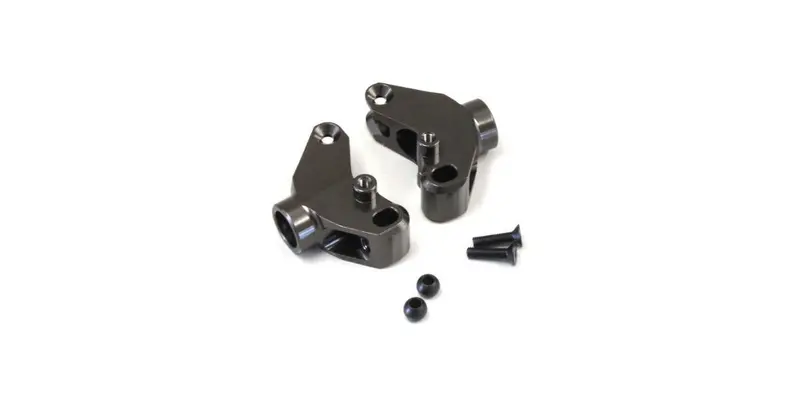Kyosho - Aluminum Rear Hub Carrier, Gunmetal, Optima 1