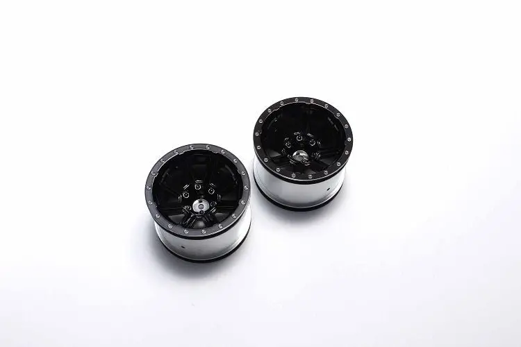 Kyosho - Black Chrome Wheels, For Rage Ve (2Pcs) 1