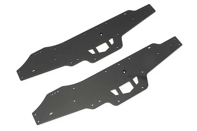 Kyosho - Chassis Side Plate Set For Fo- Xx 2.0 / Mad Crusher (Black/2Pcs) 1