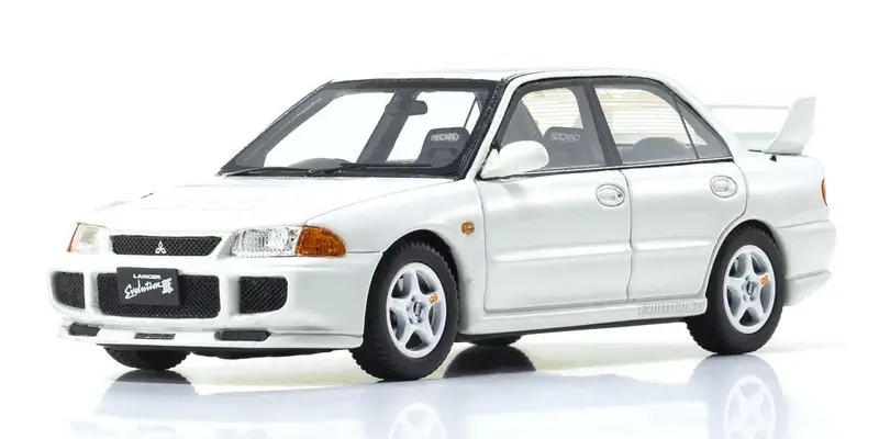 Kyosho - Kyosho Original Diecast 1/43 Mitsubishi Lancer Evolution Iii White 1