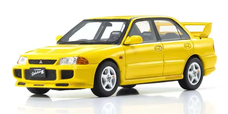 Kyosho - Kyosho Original Diecast 1/43 Mitsubishi Lancer Evolution Iii Yellow 1