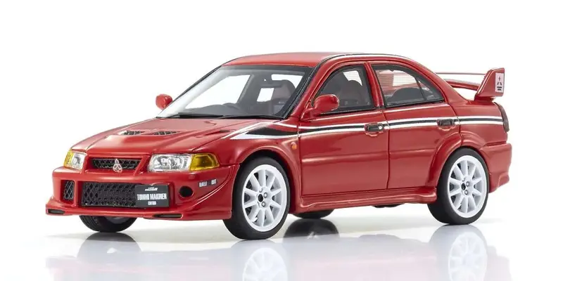 Kyosho - Kyosho Original Diecast 1/43 Mitsubishi Lancer Evolution Vi (Red) 1