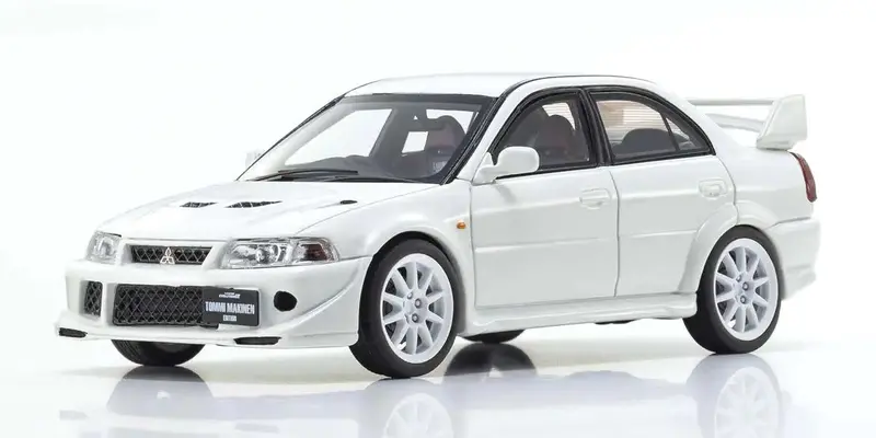 Kyosho - Kyosho Original Diecast 1/43 Mitsubishi Lancer Evolution Vi (White) 1