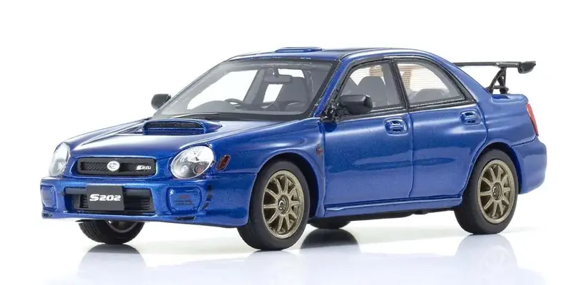 Kyosho - Kyosho Original Diecast 1/43 Subaru Impreza S202 Blue 1