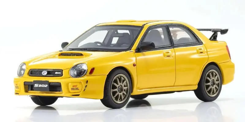Kyosho - Kyosho Original Diecast 1/43 Subaru Impreza S202 Yellow 1