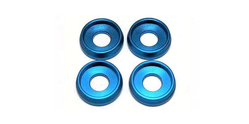 Kyosho - M3 Screw Washer, Light Blue, (4Pcs) 1