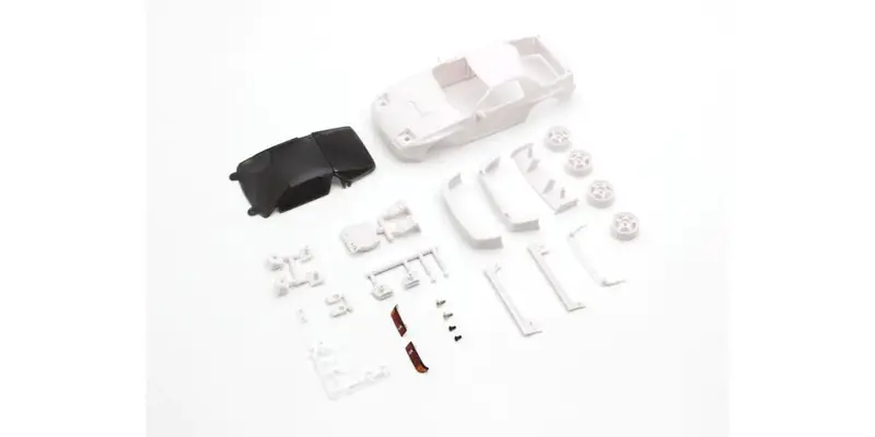 Kyosho - Mazda Savanna Rx-7 Fc3s White Body Set, W/Rim For Awd 1