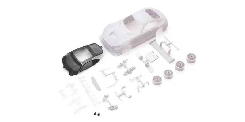Kyosho - Mercedes-Amg Gt3 White Body Set W/ Wheel 1