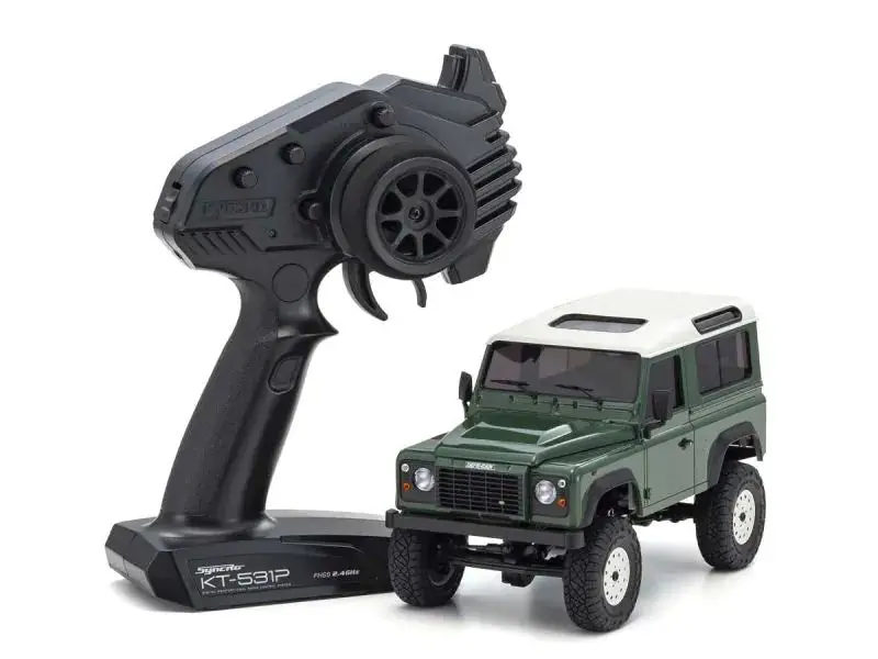 Kyosho - Mini-Z 4X4 Series Mx-01 Readyset Landy Rover Defender 90 Coniston Green 1