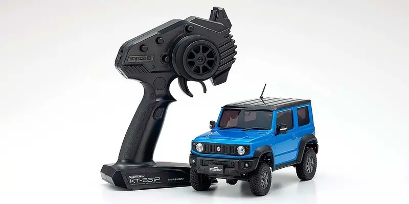 Kyosho - Mini-Z 4X4 Suzuki Jimny Sierra Brisk Blue Metallic Ready Set 1