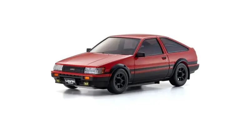 Kyosho - Mini-Z Asc Toyota Corolla Levin Ae86 Red/Black Body Only 1