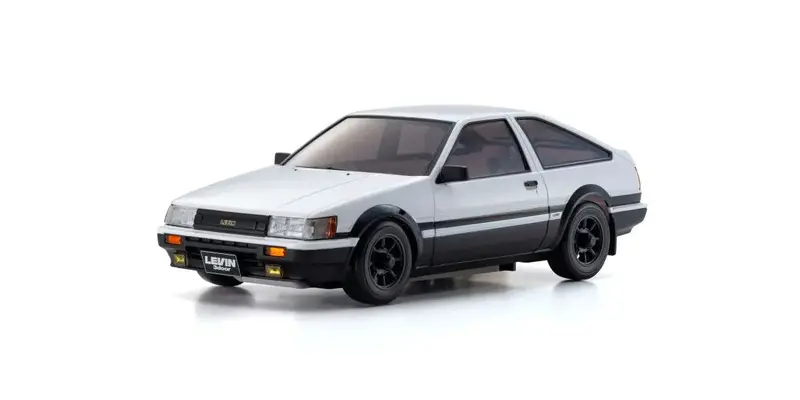 Kyosho - Mini-Z Asc Toyoto Corolla Levin Ae86 White/Black Body Only 1