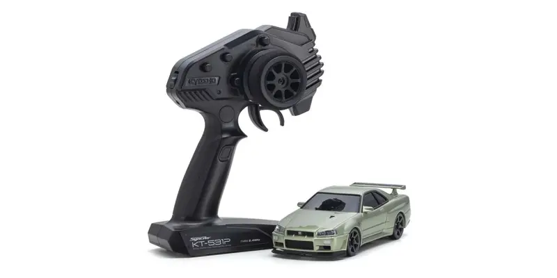 Kyosho - Mini-Z Awd Ma-020 Nissan Skyline Gt-R (R34) V.Spec Ii Nur Millennium Jade Readyset 1