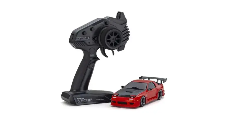Kyosho - Mini-Z Awd Mazda Savanna Rx-7 Fc3s With Aero Kit And Cfrp Hood, Red 1