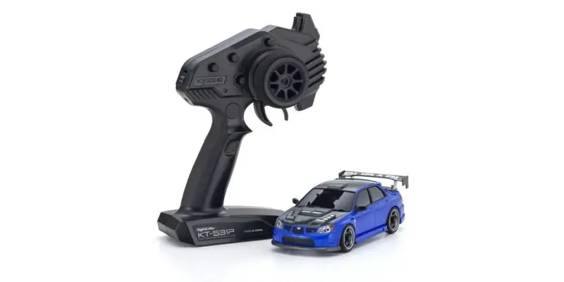 Kyosho - Mini-Z Awd Subaru Impreza Wrx With Gt Wing Ma-020, Blue 1