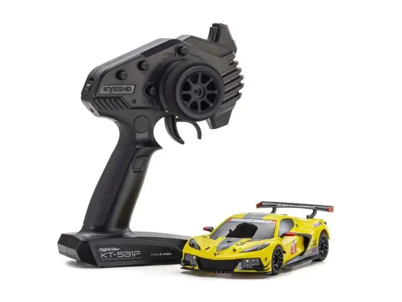Kyosho - Mini-Z Rwd Series Ready Set Chevrolet Corvette C8.R Yellow 1