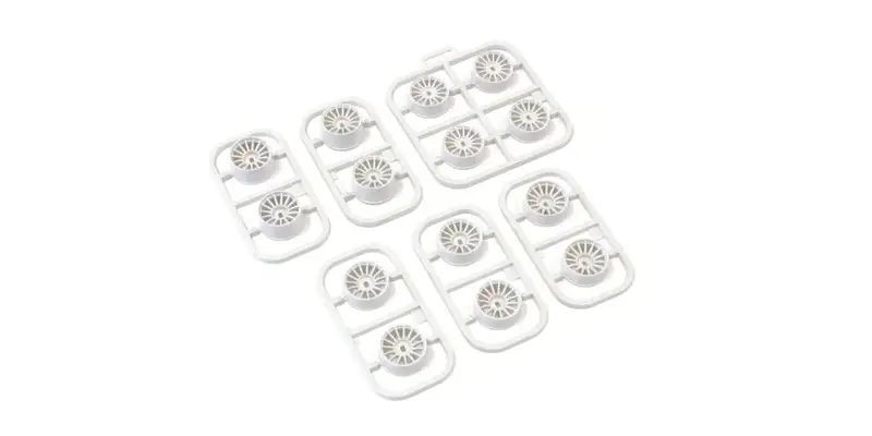 Kyosho - Multi Offset Wheel Set (White/ Awd/14Pcs.) 1