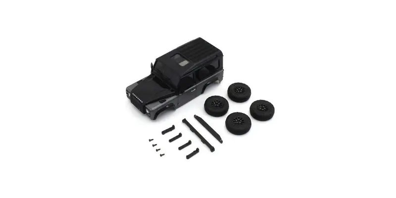 Kyosho - Mx-01 Land Rover Defender 90 Autobiography Corris Gray / Santorini Black Body Set 1