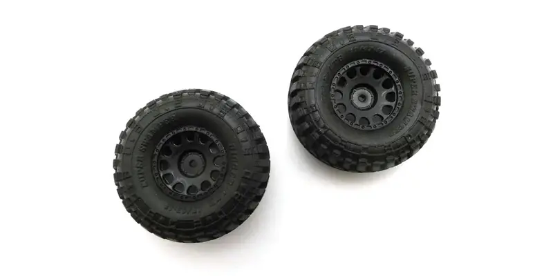 Kyosho - Premounted Tire / Wheel W/ Weight, 2Pcs, Interco Tire 1