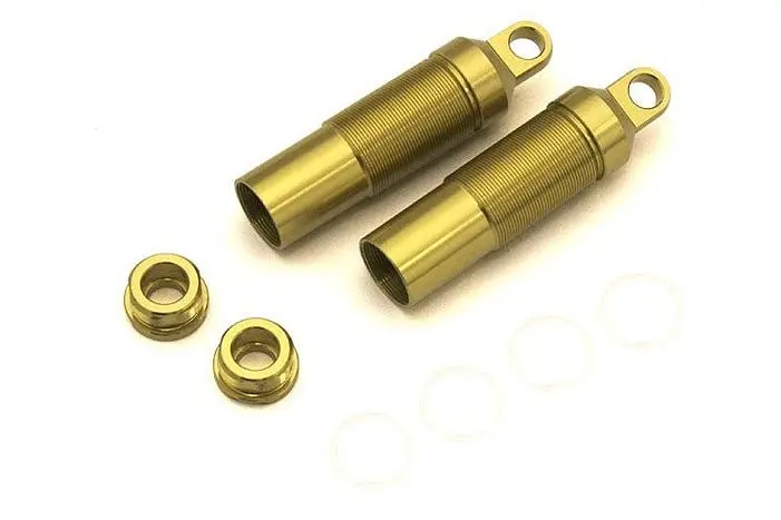 Kyosho - Rear Shock Case, Gold, Optima 1