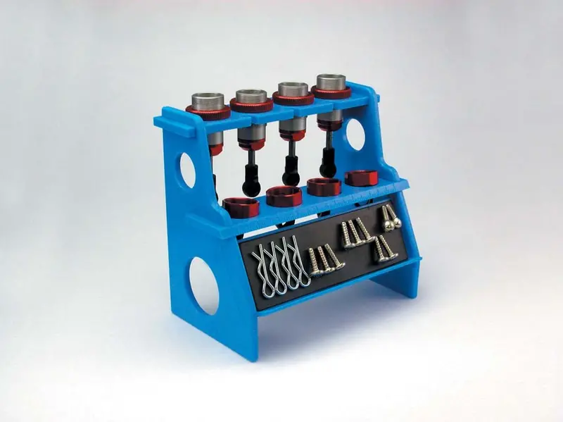 Kyosho - Shock Absorber Holder/Work Stand, W/ Magnet - Blue 1