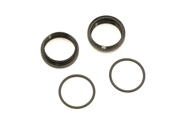 Kyosho - Spring Adjuster Black, 13Mm, For Optima (2Pcs) 1