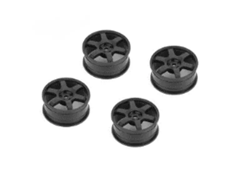 Louise R/C - 6 Spoke Wheel Black / 24Mm (Et-0Mm), Fits Ldx Drift, Lrx Rally, Ltx Touring 1