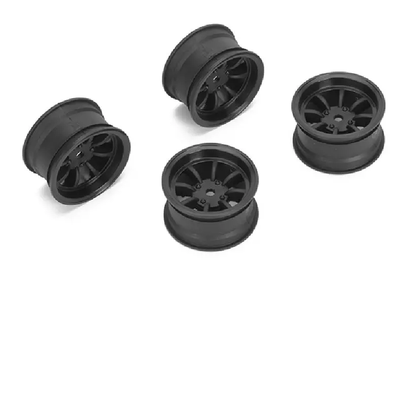 Louise R/C - 8 Spoke Wheel +4Mm (Black), For Lmx 1