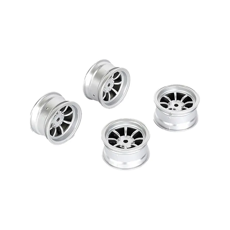 Louise R/C - 8 Spoke Wheel +4Mm (Silver), For Lmx 1