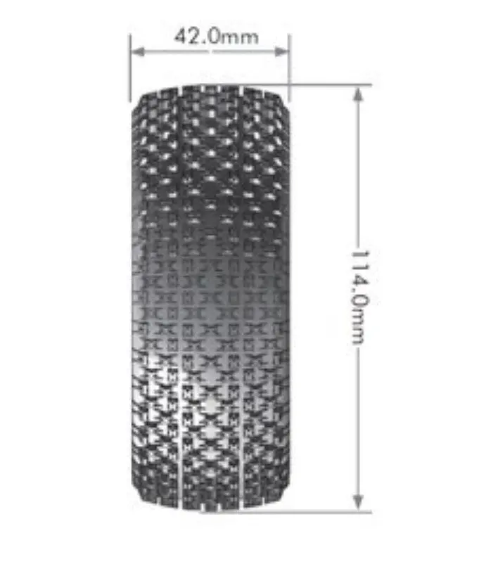 Louise R/C - B-Pirate 1/8 Off-Road Buggy Tires, Super Soft, Unmounted, Front/Rear (2) 2