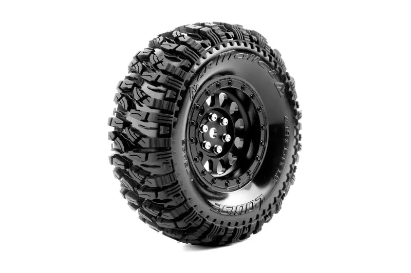 Louise R/C - Cr-Mallet 1/10 1.9" Crawler Class 1 Tires, 12Mm Hex On Black Rim, Super Soft, Front/Rear  (2) 1