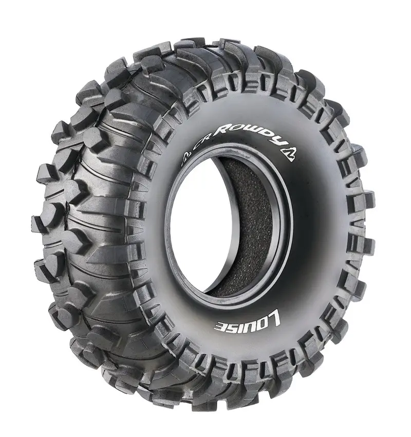 Louise R/C - Cr-Rowdy 1/10 1.9" Crawler Tires, Super Soft, Front/Rear (2) 1