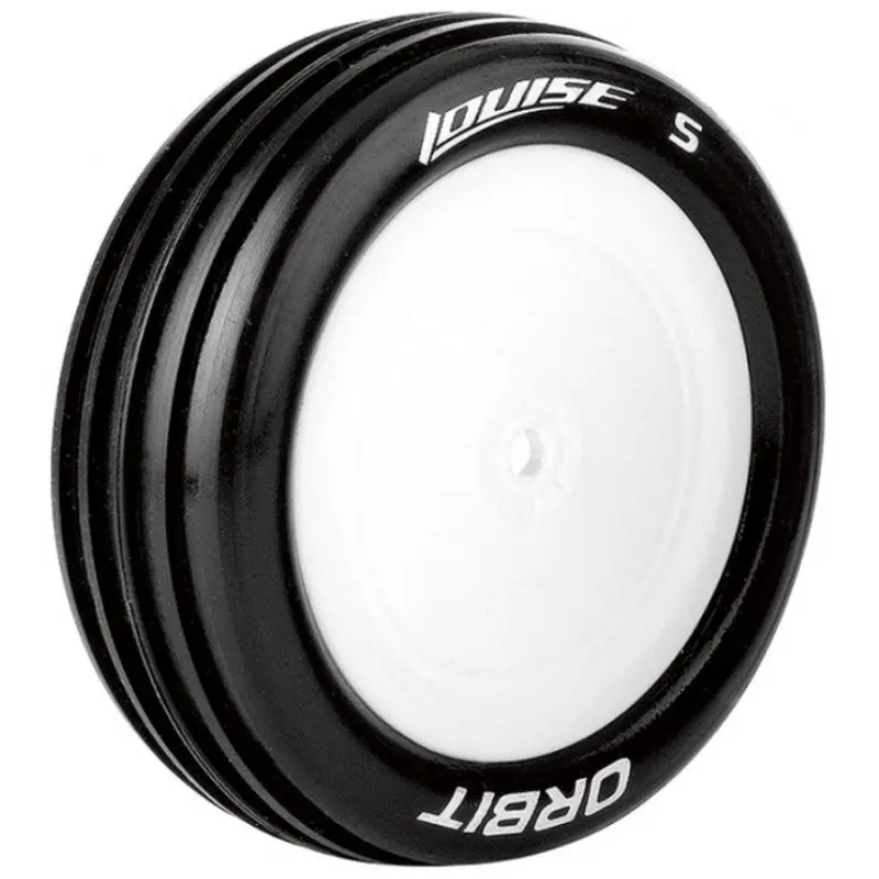 Louise R/C - E-Orbit 1/10 2Wd Front Buggy Tire, Soft, Mounted On White Rim, For Team Losi 22 1