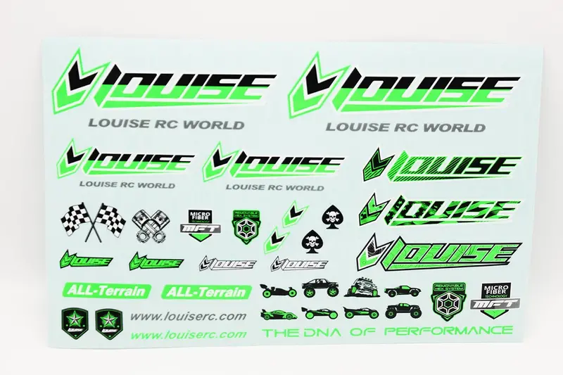 Louise R/C - Louise Rc Sticker Sheet-Green 1