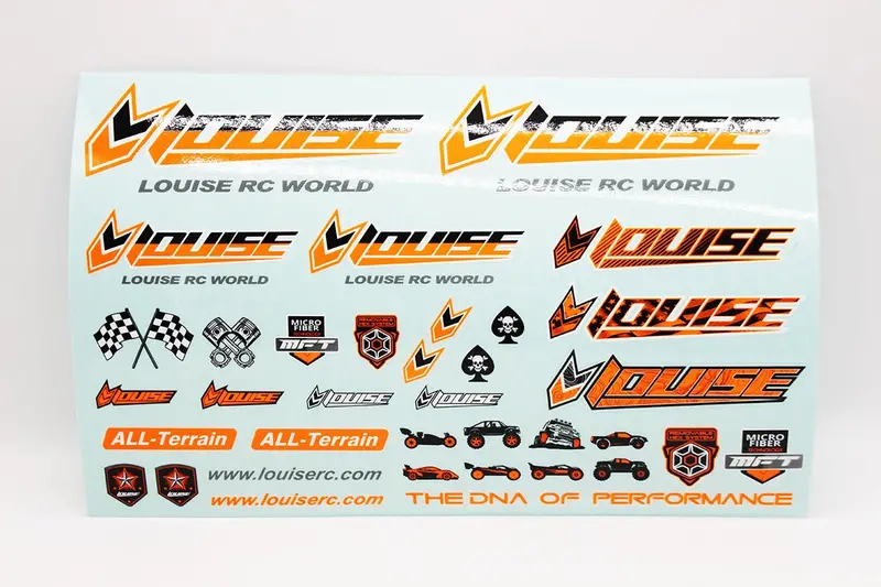 Louise R/C - Louise Rc Sticker Sheet-Orange 1