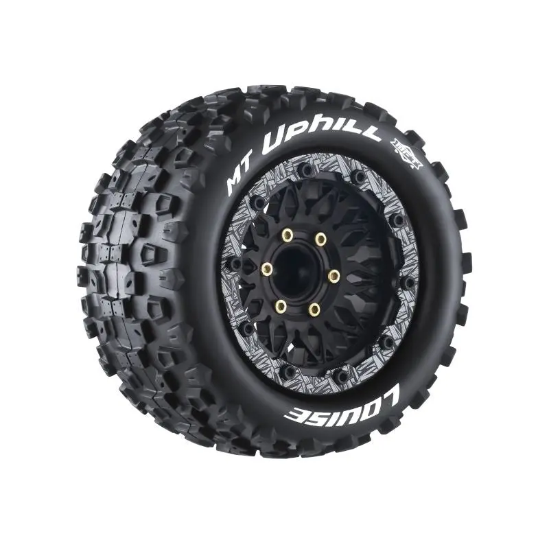 Louise R/C - Mft Mt-Uphill Soft 1/10 Monster Truck Tires, 12, 14, 17Mm Removable Hex, Fits Traxxas Maxx 1